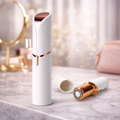 Electric Lipstick-Style Hair Remover for Women — Mini Facial Hair Removal Device, Shaver, and Electric Eyebrow Trimmer