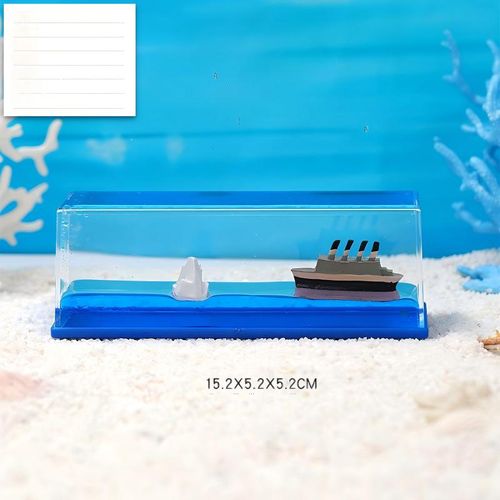 Ocean-themed message in a bottle ornament