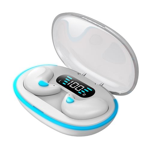 X55 Wireless Bluetooth Earbuds — Mini, Noise-Cancelling, Digital Display, Exclusive Mold, Touch Control (Designed for Sleep)