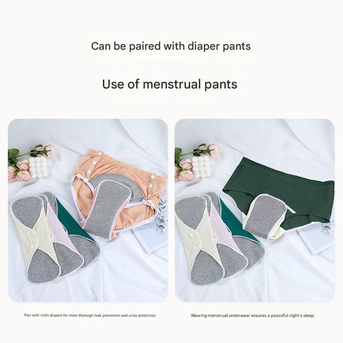 Reusable and washable incontinence pads for women | Leak-proof, waterproof, and breathable | Made of pure cotton, effectively preventing urinary incontinence.