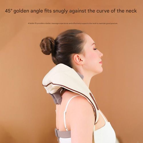 Neck massager with heat therapy, kneading, trapezius muscle massage, and shawl multi-functional electric neck and shoulder massager.