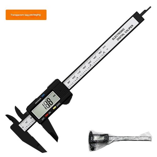 Electronic digital vernier calipers, 0-150mm high-strength plastic calipers, measuring tools for inner and outer diameters