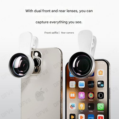 The 18K high-definition wide-angle lens is compatible with all mobile phones and is perfect for live streaming and beauty filters.