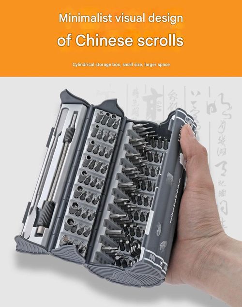 128-in-1 Precision Screwdriver Set, Disassembly and Repair Tool, Multifunctional Manual Screwdriver Roll-Type Set