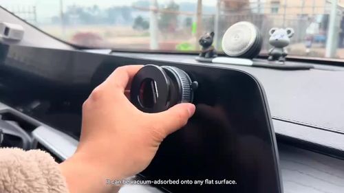 New three-axis car-mounted multi-functional vacuum magnetic holder, foldable and telescopic double-sided phone holder