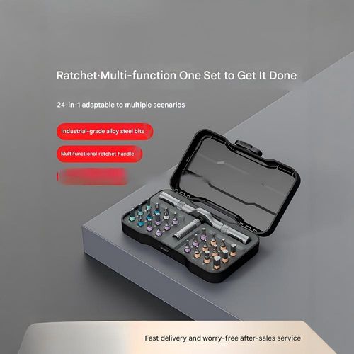 New multi-function ratchet screwdriver set household 24-in-1 multi-purpose high hardness tool set