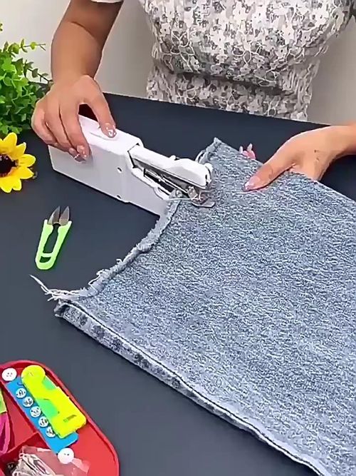 Handheld Sewing Machine — Compact, Portable, and Automatic Mini Stitcher for Home Use (Electric & Manual Modes) — The Ultimate Gadget for Quick Clothing Repairs and Hemming