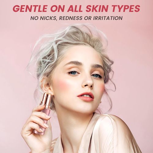 Electric Lipstick-Style Hair Remover for Women — Mini Facial Hair Removal Device, Shaver, and Electric Eyebrow Trimmer