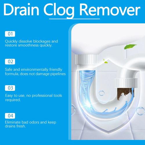 Drain cleaning effervescent tablets