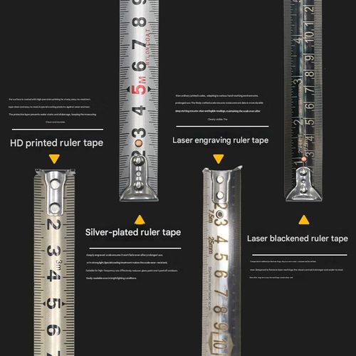 3-meter high-carbon steel perforated tape measure, drop-resistant, waterproof, rust-proof, industrial grade, high precision, drop-resistant.