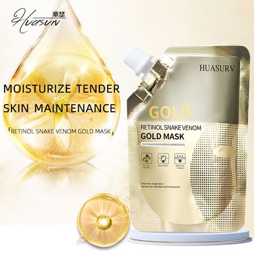 Huase Retinol Snake Venom Peptide Gold Mask Peel-off Mask