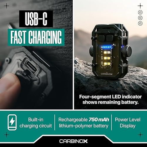 Mini Keychain Light – High-Brightness COB Hat Clip Light – Camping & Emergency Outdoor Lantern