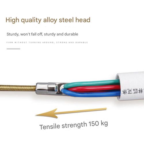 20M（65.62feet） Electrician's Wire Pulling Tool, Universal Fiber Optic Cable, Network Cable, Electrical Wire Conduit Spring Wire Puller and Threader