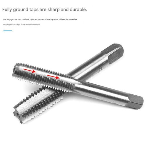 Tap and die set, hand tools, tap wrench, die stock, metric thread repair tools