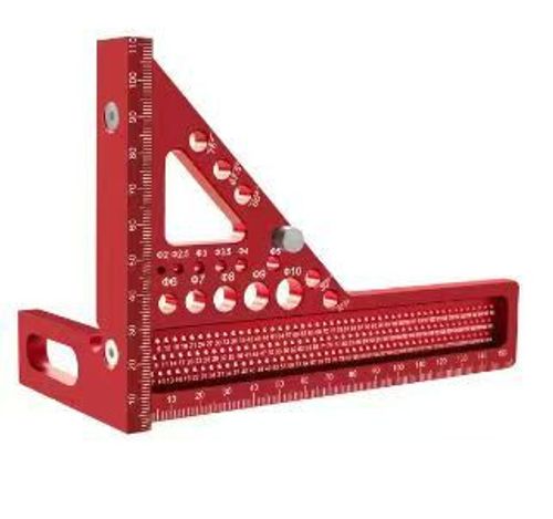Aluminum alloy woodworking right-angle triangle ruler