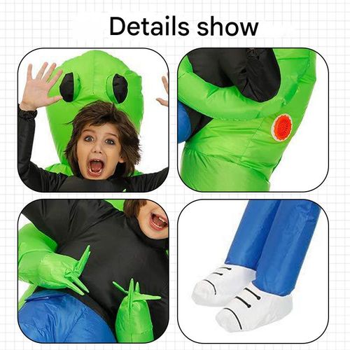 Alien inflatable costume, funny costume and dress-up props for children and adults.