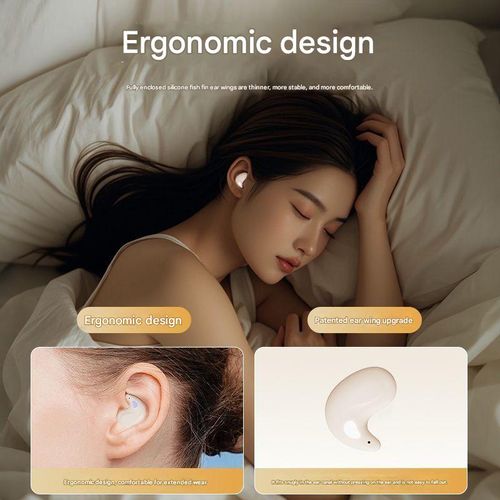 X55 Wireless Bluetooth Earbuds — Mini, Noise-Cancelling, Digital Display, Exclusive Mold, Touch Control (Designed for Sleep)