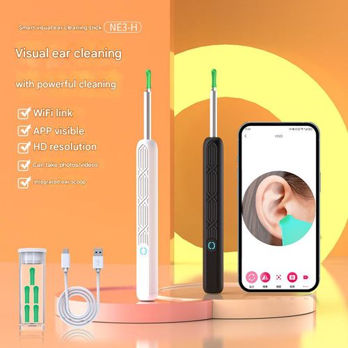 Visual earwax removal tool, wireless ear cleaner with endoscope, high-definition ear cleaning device.