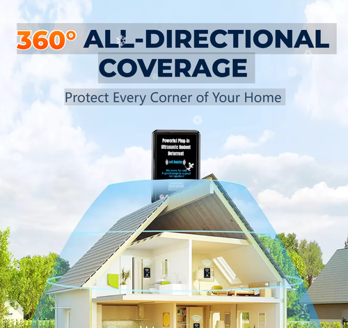 UK-standard ultrasonic rat repellent, a brand new intelligent variable-frequency rodent control device, suitable for homes and commercial premises, effectively eliminating all rats in one go.