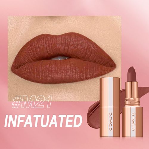 O.TWO.O Mist Kiss Color-Locking Matte Lipstick SC064 Light mist long-lasting matte velvet lipstick