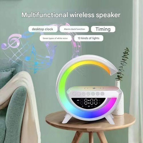 Big G2301 Bluetooth Speaker BT-3401 Ambient Light Voice Clock Wireless Mobile Sound