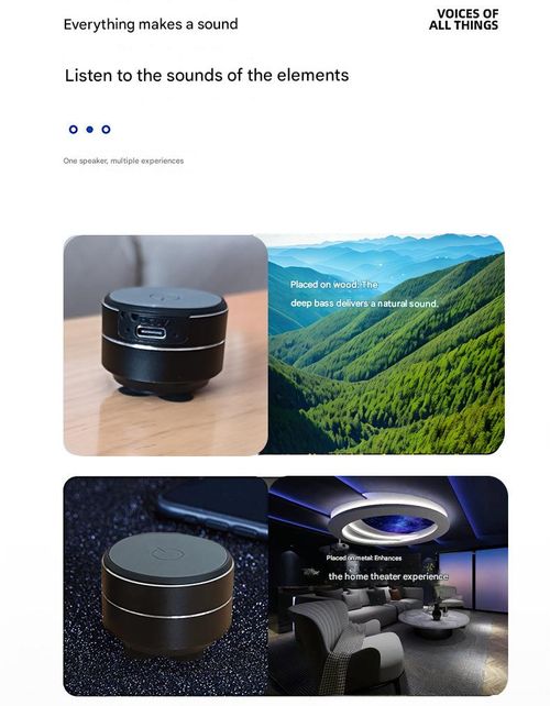 Advanced bone conduction Bluetooth speaker: Bone conduction resonant subwoofer metal dual Bluetooth speaker.