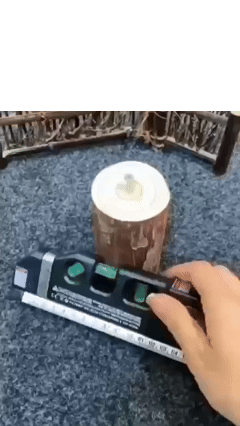 Multifunctional level with laser rangefinder and built-in measuring tape!