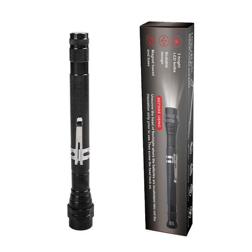 USB charging pickup, strong magnetic magnet for stretching steel pipes and metal hoses, flexible LED multi-functional flashlight