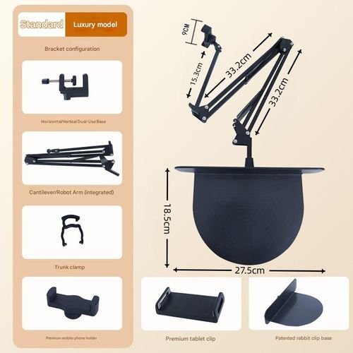 This hidden phone holder for your bedside is perfect for watching movies, TV shows, or live streams while lying in bed. It's suitable for both phones and tablets. A convenient stand that's a must-have for lazy people.