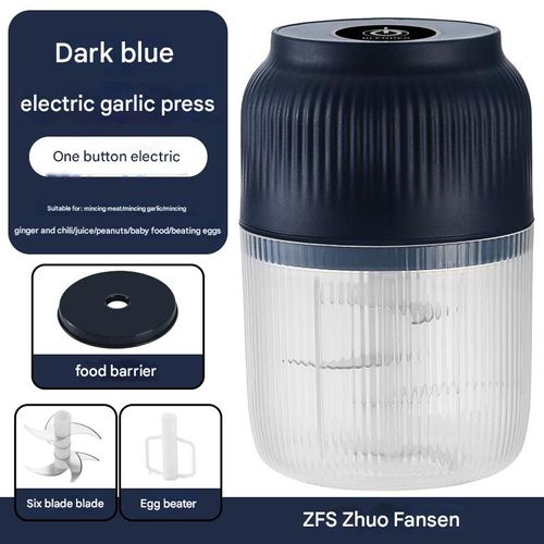 Electric garlic grinder, rechargeable, garlic mincer, household garlic pounder, small baby food processor, garlic puller