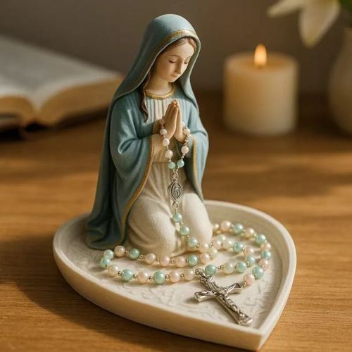 🔥 Virgin Mary Rosary Holder (includes necklace) - ⌛ Limited Handmade Series