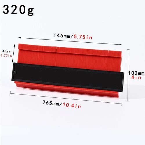 Contour gauge  Irregular profile gauge, radius gauge, profile tracer, shape copying ruler