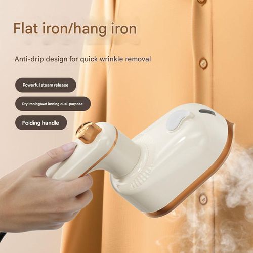 Handheld Mini Electric Iron — Portable Steam Garment Steamer for Home Use — Compact Spray Ironing Device