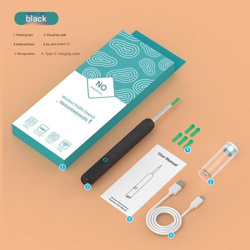 Visual earwax removal tool, wireless ear cleaner with endoscope, high-definition ear cleaning device.