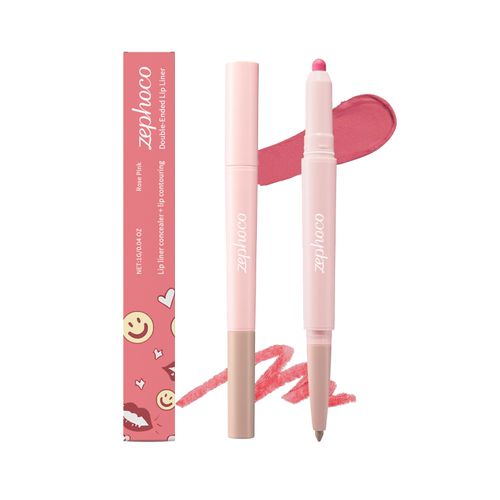 Zephoco Double-Ended Lip Liner, Concealer, and Shading Pen: Naturally Defines and Defines Lips with a Matte, Soft Shine Finish.