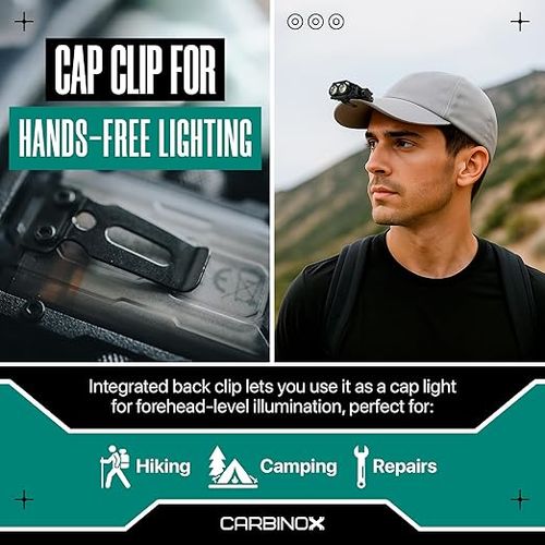 Mini Keychain Light – High-Brightness COB Hat Clip Light – Camping & Emergency Outdoor Lantern