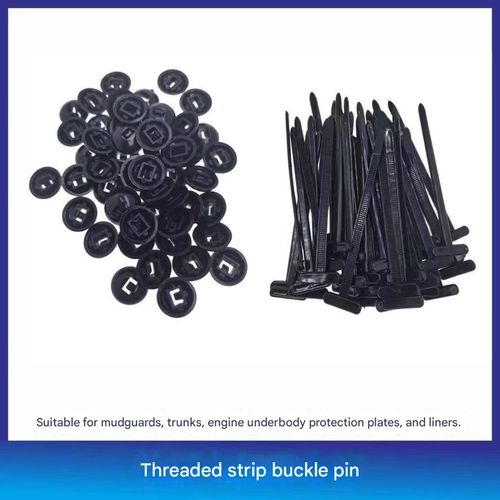 Universal cable ties, clips, and pins are used to secure the car's floor, fenders, mudguards, trunk lid, and body.