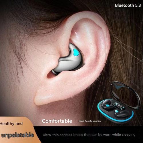 X55 Wireless Bluetooth Earbuds — Mini, Noise-Cancelling, Digital Display, Exclusive Mold, Touch Control (Designed for Sleep)