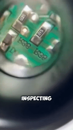 9892H-1 Small Mechanical Repair Engraving and Repair Magnifier with Dual LED Lights, Retractable High-Magnification Eyeglass Type