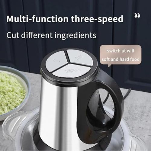 UK-Plug Meat Grinder: 4-Blade, 3-Speed, 2L Capacity — Kitchen Appliance