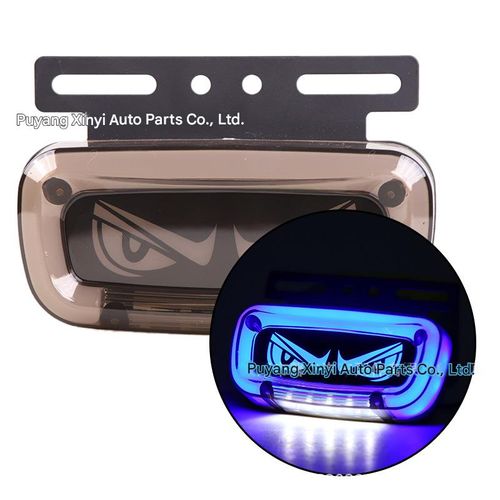 24V Truck Black Shark Demon Eye Waist Lights, High Brightness Light Guide Side Lights, Waterproof LED Ultra-Bright Ground Lighting Side Lights for Trucks