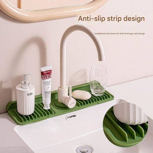 Button silicone faucet drain pad kitchen sink storage pad wash basin leak-proof non-slip pad
