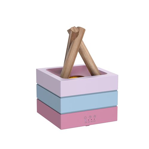 Simulated bonfire aroma diffuser, home desktop high-mist ultrasonic essential oil diffuser, colorful atmosphere, USB plug-in.