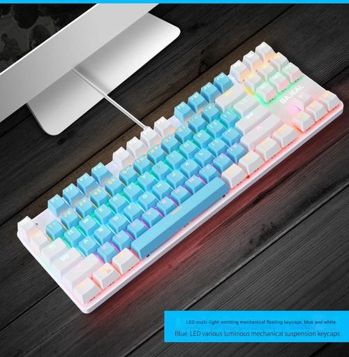 K100 Two-Tone 87-Key Blue Switch Mechanical Keyboard (USB)