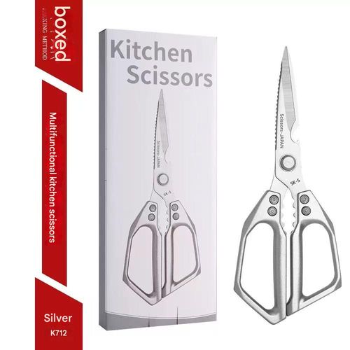 Multifunctional stainless steel kitchen scissors, household scissors, powerful chicken bone scissors, chicken bone tool, kitchen bone shears