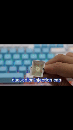 K100 Two-Tone 87-Key Blue Switch Mechanical Keyboard (USB)