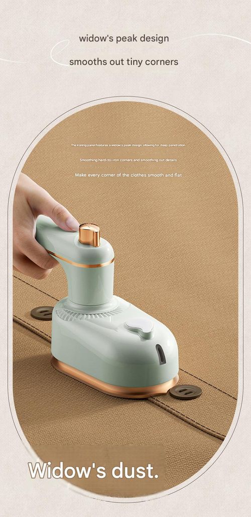 Handheld Mini Electric Iron — Portable Steam Garment Steamer for Home Use — Compact Spray Ironing Device
