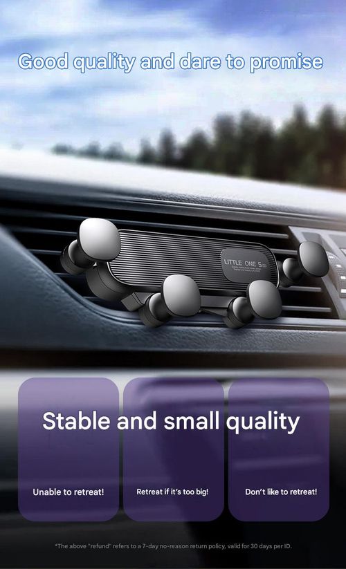 Creative New Car Phone Holder — Cartoon-Style Gravity-Activated Air Vent Mount for Navigation Support