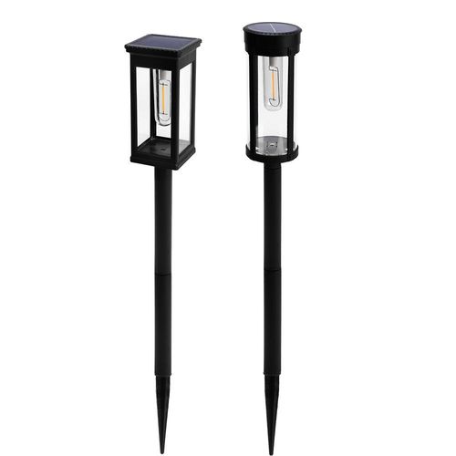 Solar-Powered Lawn Light — Outdoor Courtyard & Garden Ground-Stake Lamp — Waterproof, Home-Use Tungsten-Style Filament Light — Ambient Landscape Lighting