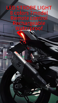 Motorcycle and airplane lights with long battery life, high brightness, RF remote control, car decorative lights, strobe lights, electric vehicle navigation warning lights